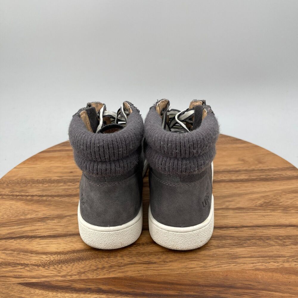 Ugg Shoes Womens Size 8 Gray Suede Zipper Casual Comfort Walking Sneakers - Picture 4 of 9